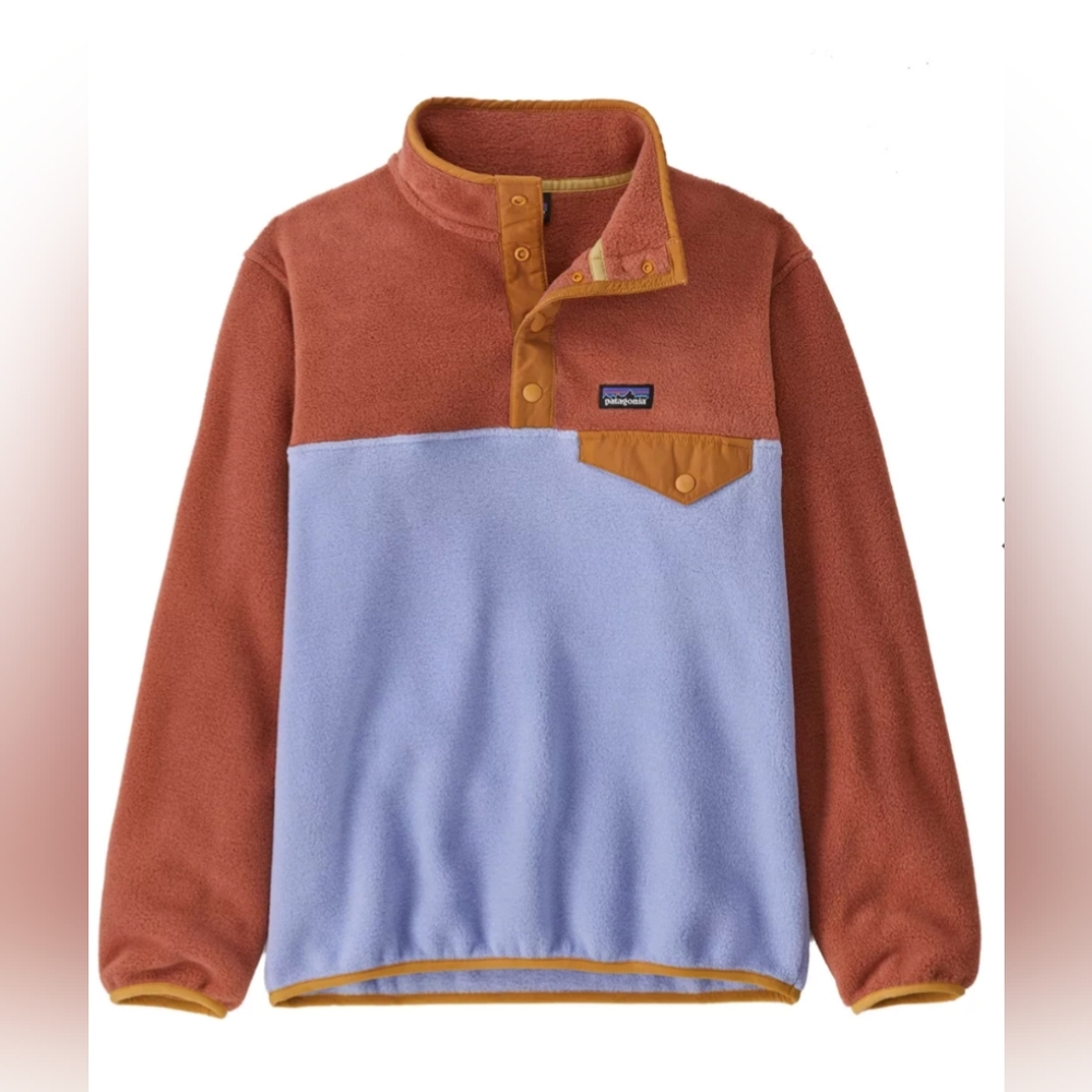 PATAGONIA, Lightweight Synchilla Snap-T Fleece Pullover, Pale Periwinkle - Picture 6 of 6